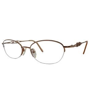 Linda Evans 293 Sand 50-18-135mm Eyeglasses FRAMES ONLY - GOOD CONDITION